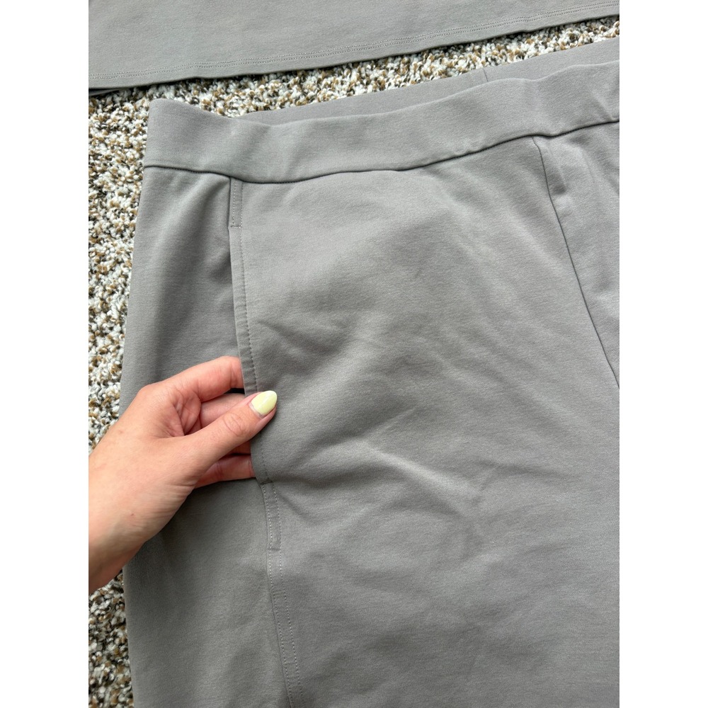 NEW Eileen Fisher Tencel Blend 2-Piece Lounge Set Gray 2 Piece Matching Set - Picture 7 of 9